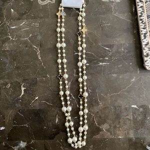 Designer inspired pearl necklace